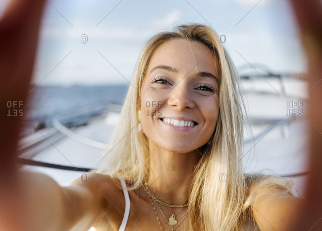 Beautiful Woman Sailing Stock Photos Offset