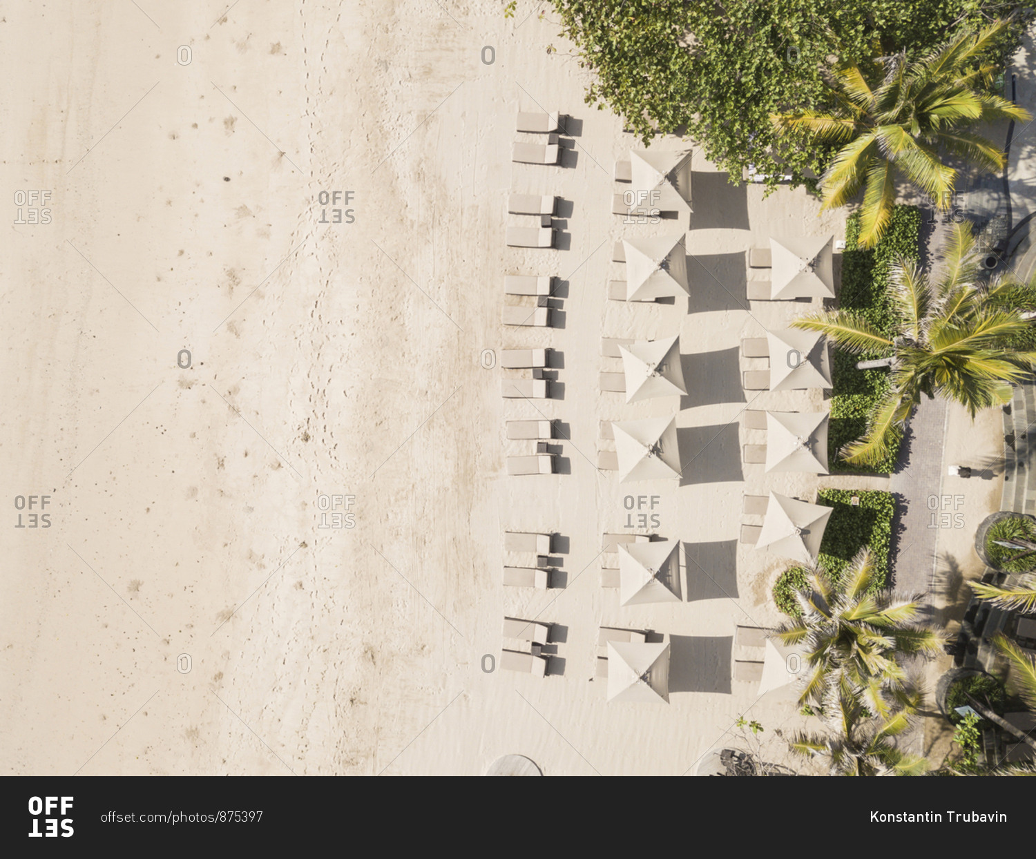 Aerial view of Nusa Dua beach,Bali,Indonesia