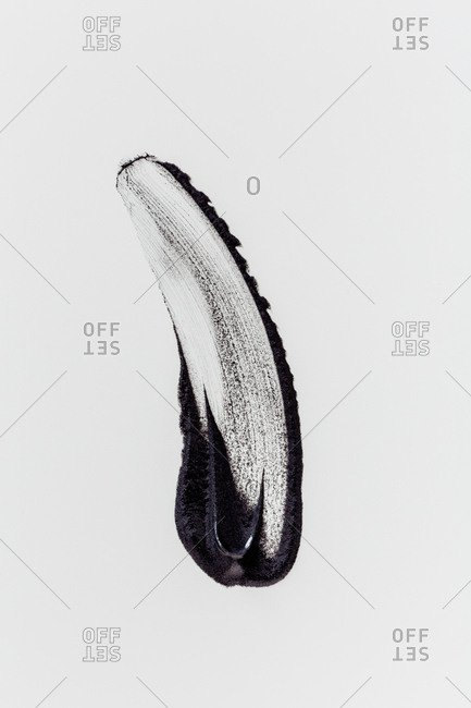 Abstract dark smears on white background