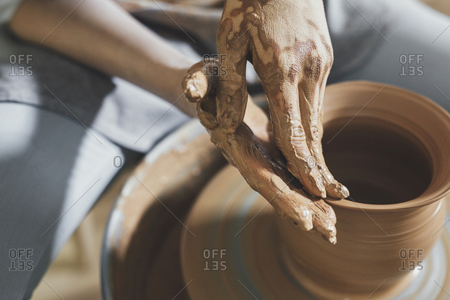 hand spinning stock photos - OFFSET