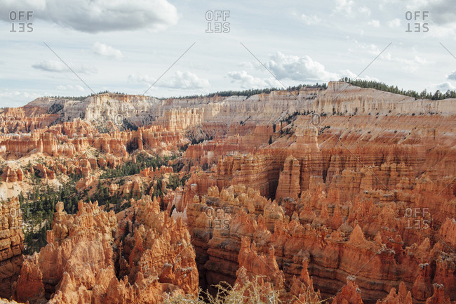 Scenic view of rock formations