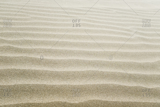 High angle view of sand dunes in desert
