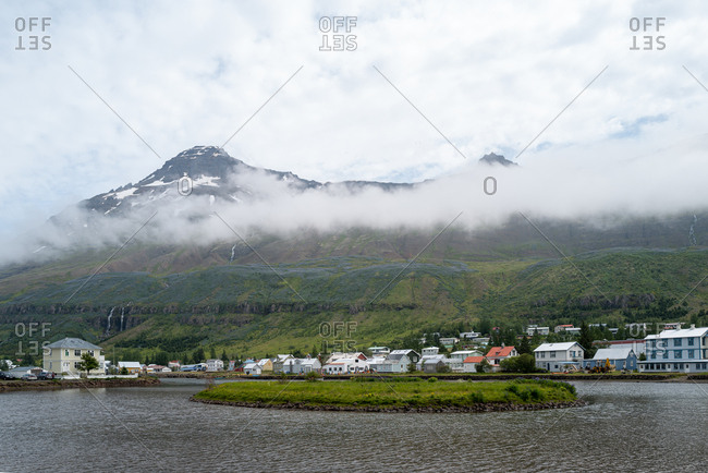Coastal village of Husavik in Iceland