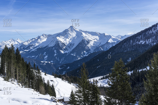 Austria, tyrol, mountain landscape in the zillertal