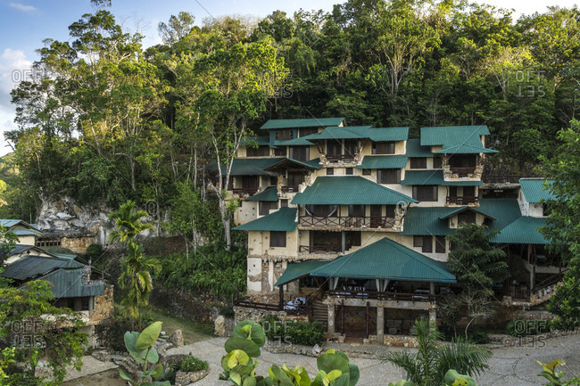 The greater antilles, the caribbean, the dominican republic, samana, los haitises, ecological hotel in the national park los haitises