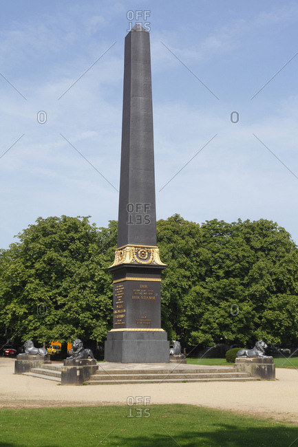 August 10, 2015: germany, lower saxony, brunswick, obelisk