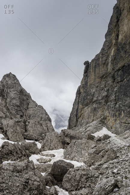 Austria, tyrol, the stubai alps, neustift, rock in the hiking region of the elfer point
