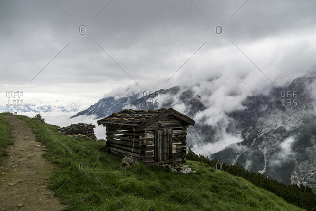 Austria, tyrol, the stubai alps, neustift, heustadl in the hiking region of the elfer in the stubaital
