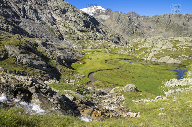 Austria, tyrol, the stubai alps, neustift, the hochmoor 'paradise' between the n�rnberger and the bremen hut
