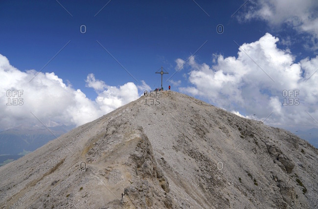 Europe, italy, south tirol, pragser dolomiten / dolomiti di braies (mountains), platzwiese, durrenstein (mountain), 2839 m, summit