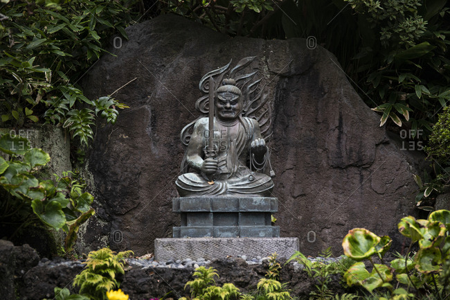 Decorative statue at Hase-dera Temple in Kamakura- Japan