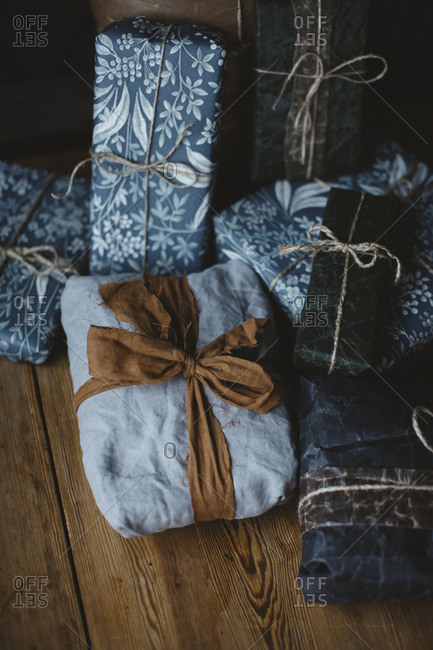 Wrapped Christmas presents