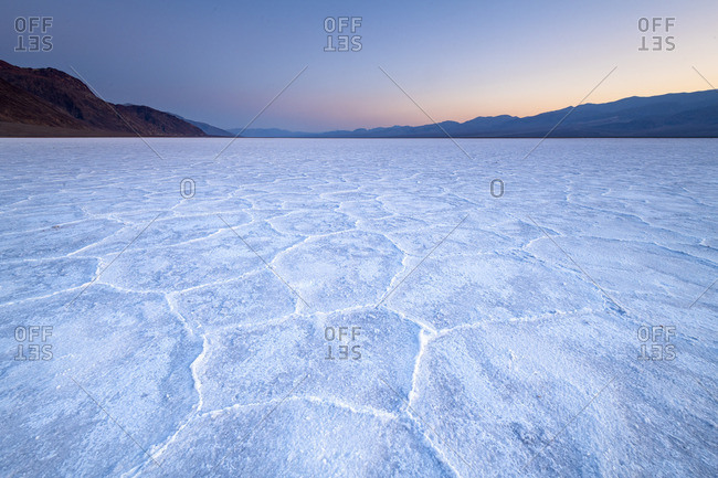 Salt flats in Death Valley National park, California, USA