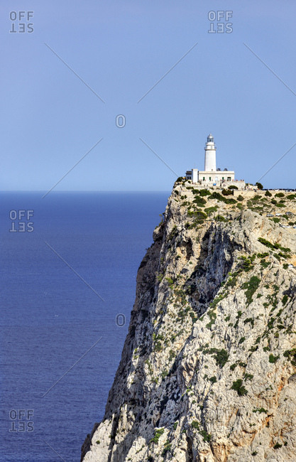 Spain, Majorca, cap formentor, rock, sea, lighthouse, sky