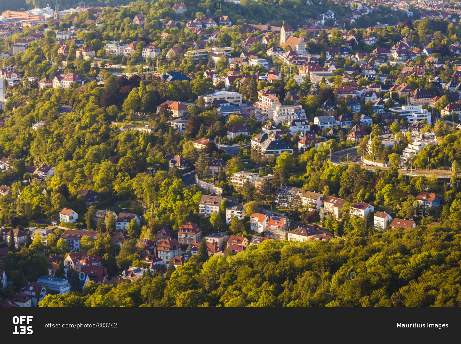 Germany, baden-wuerttemberg, stuttgart, hillside, good address, residential houses, blocks of flats, single-family houses