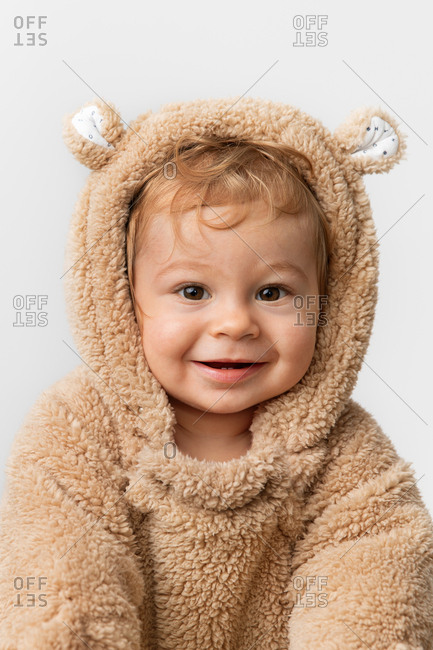 baby in bear suit