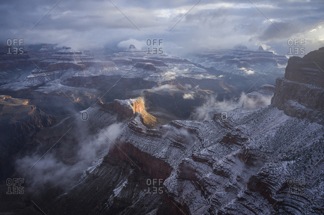 Clearing Winter Storm at the Grand Canyon