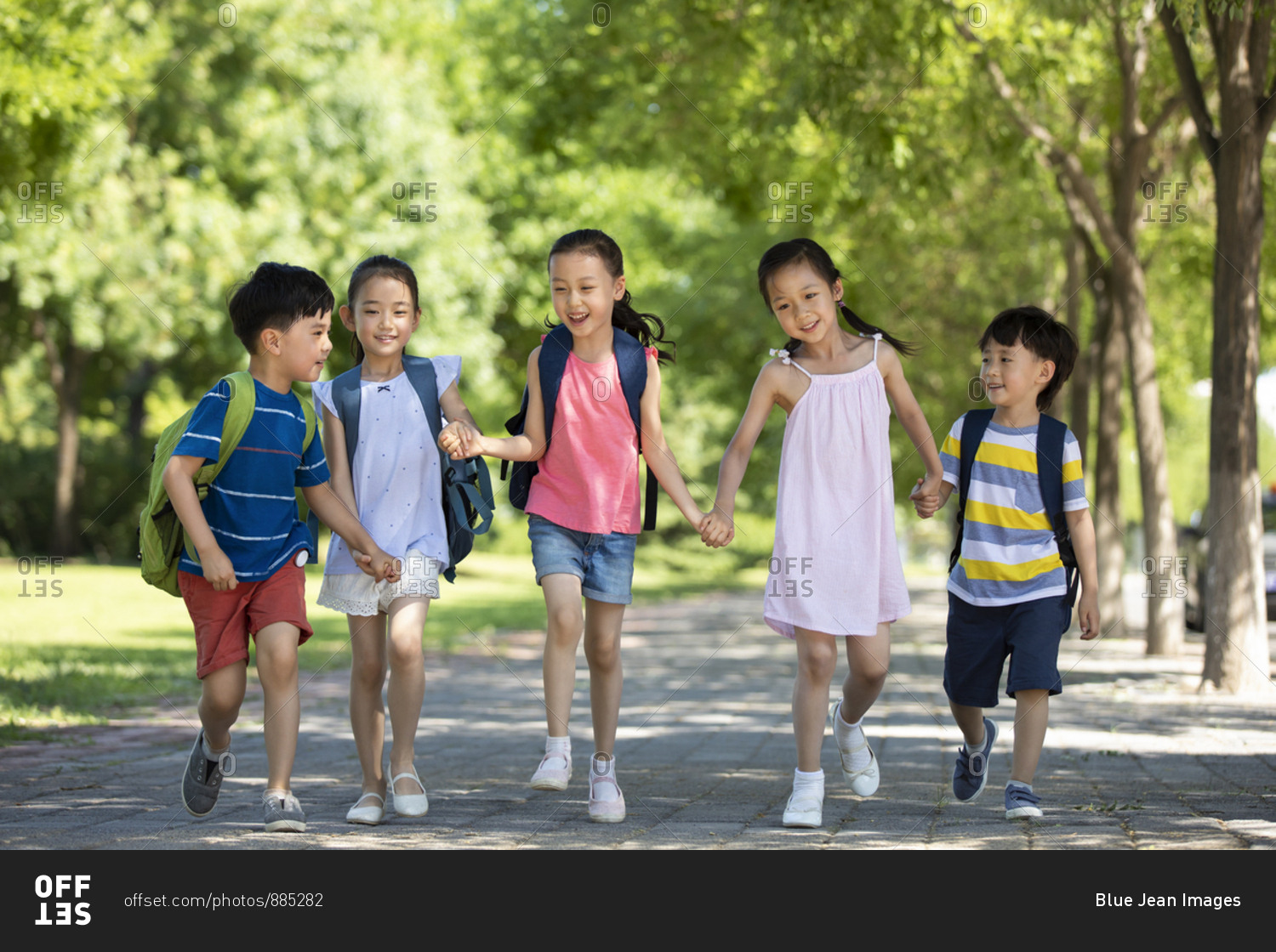 Chinese School Kids