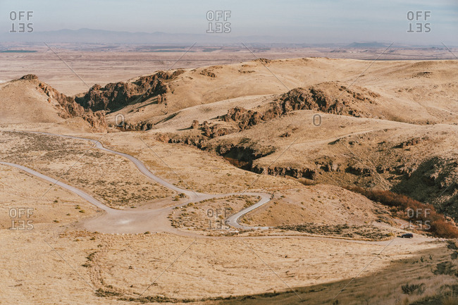 Overlooking jump creek and the treasure valley in southern idaho