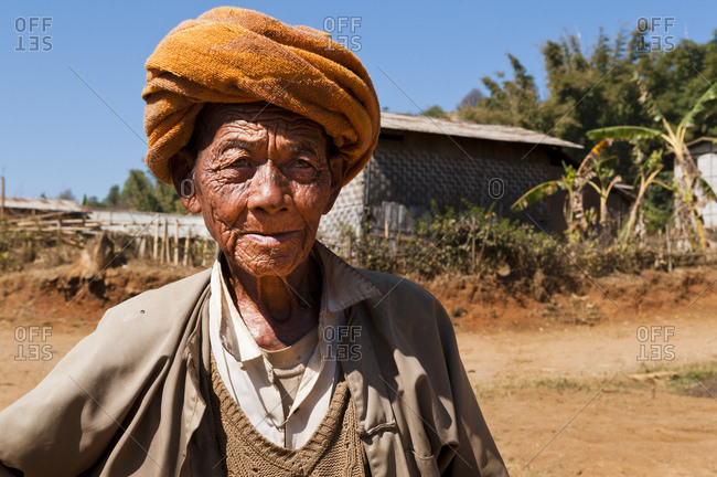 January 23, 2013: Villager between Kalaw and Inle lake