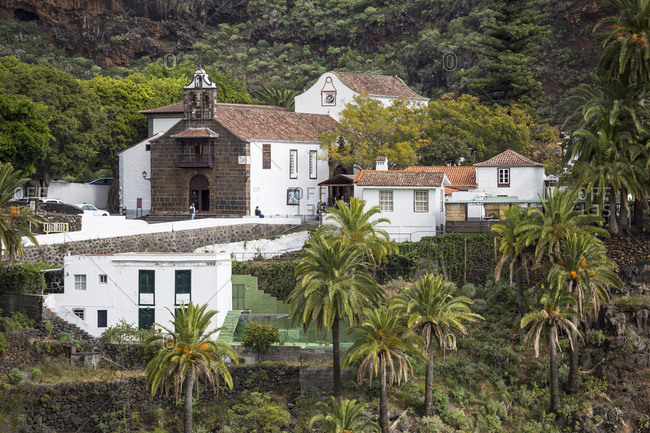 View in the Caldera de Taburiente, national park, La Palma, Canary islands, Spain
