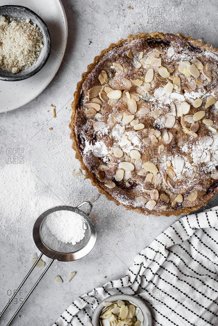 Sweet Short Crust Pastry And Ingredients