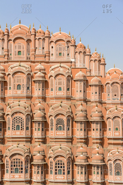 Hawa Mahal, also known as the "Palace of Winds" or "Palace of the Breeze" in Jaipur, Rajastan, India