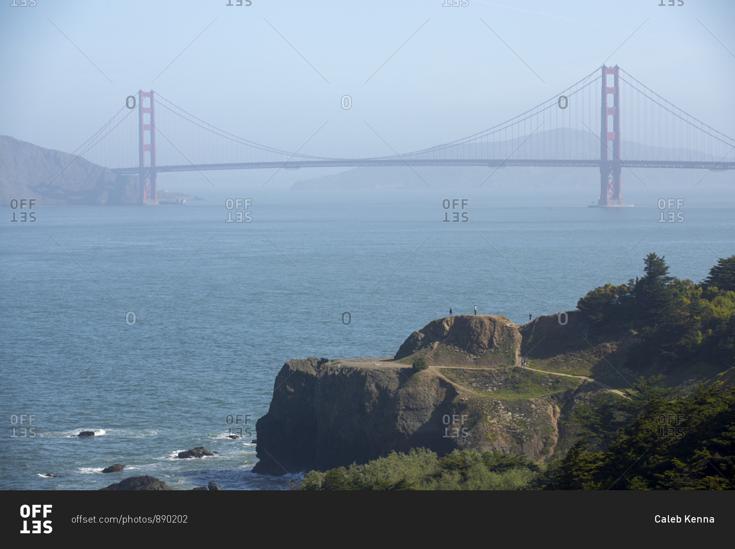 Golden Gate Bridge from Lands End, San Francisco, California