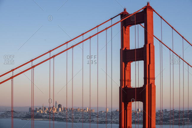 Golden Gate Bridge from Marin Headlands in San Francisco, California