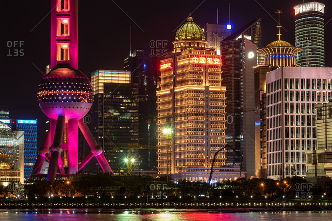 Shanghai Skyline Stock Photos Offset