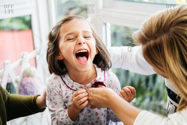 Young Girl Tickle