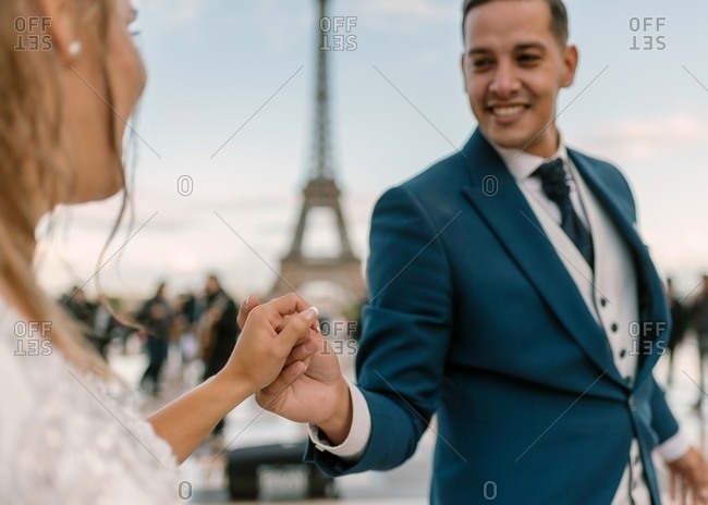 Wedding Couple With White Background stock photos - OFFSET