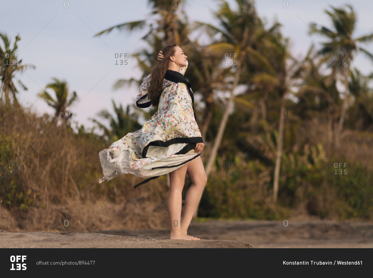 Young woman at the beach- Kedungu beach- Bali- Indonesia