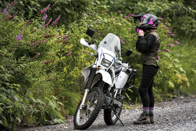 Biker girl online helmet