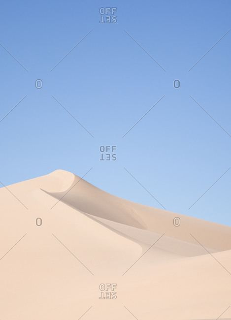 Sand dunes landscape in the desert near Yuma, AZ