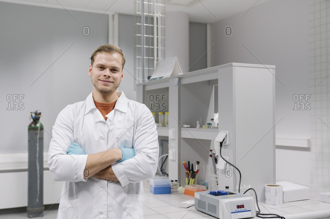Portrait of a confident scientist in laboratory