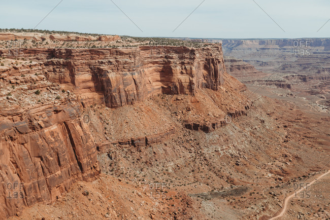 Rugged cliffs and canyons in Canyonlands National Park, Utah
