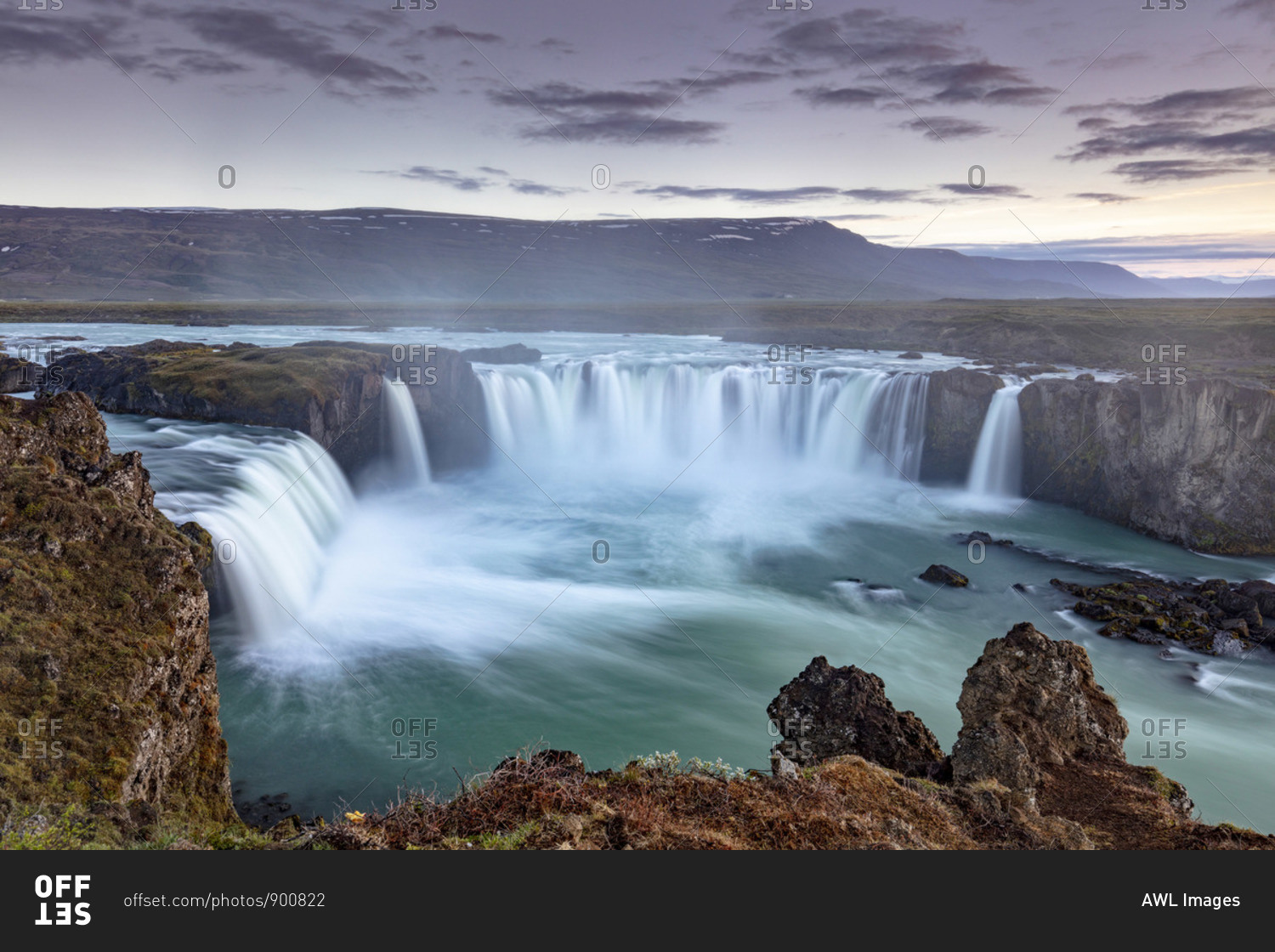 Iceland, Myvatn,  Go�afoss, Godafoss, waterfalls of the gods