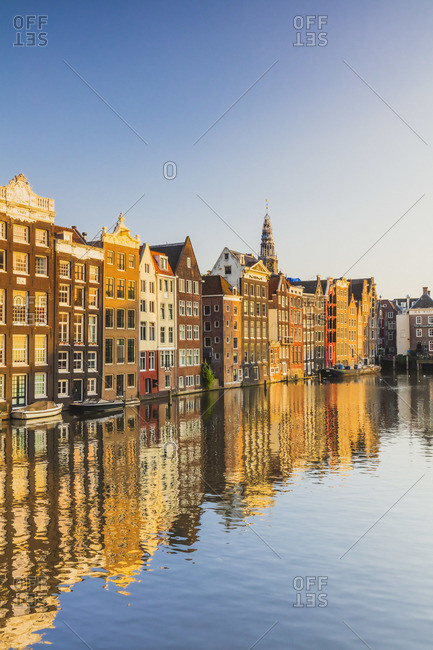 Onaangeroerd karton verrader Amsterdam Water Reflections stock photos - OFFSET