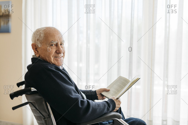elderly man sitting