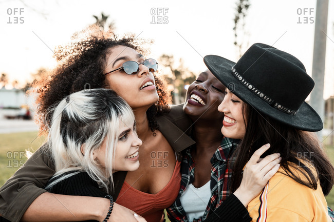 Premium Photo  Multiracial group of young women wearing bras