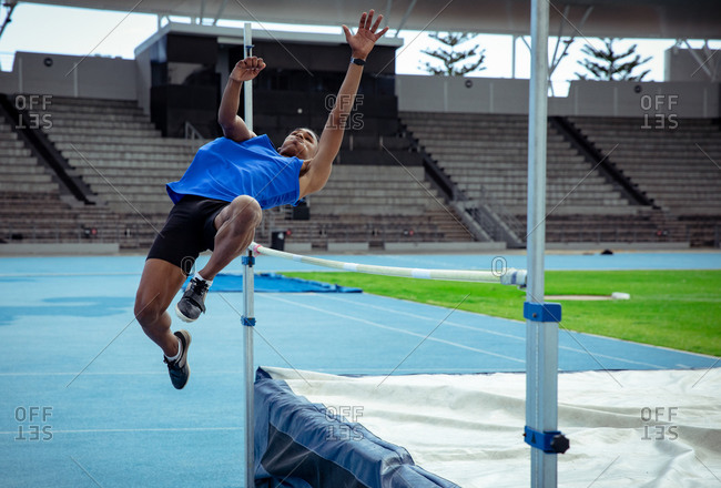 long jump pit side view