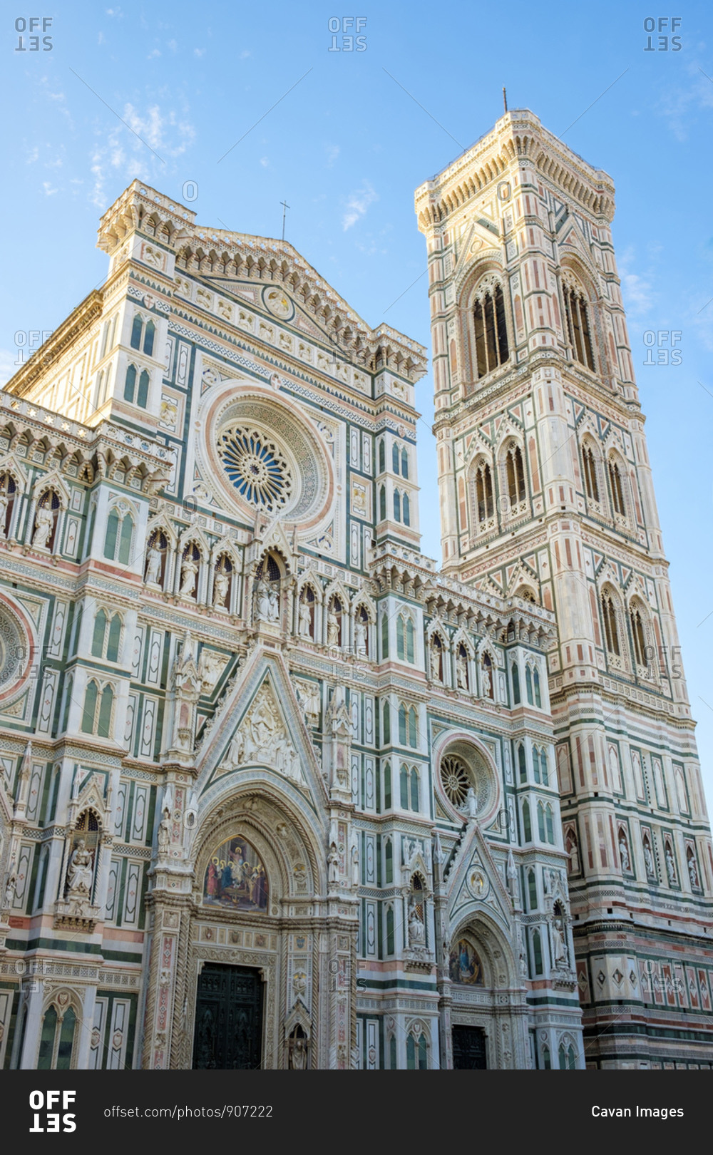 Facade of Florence Cathedral (Duomo di Firenze), Florence (Firenze ...