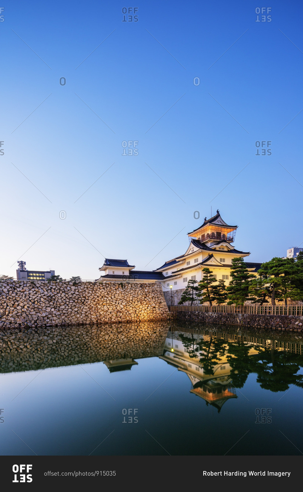 Toyama Castle (Azumi Castle), built in 1543, Toyama, Toyama prefecture, Honshu, Japan, Asia