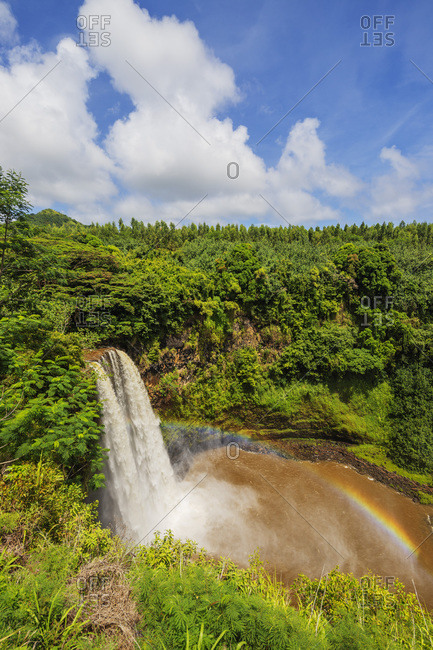 Wailua Falls, Kauai Island, Hawaii, United States of America, North America