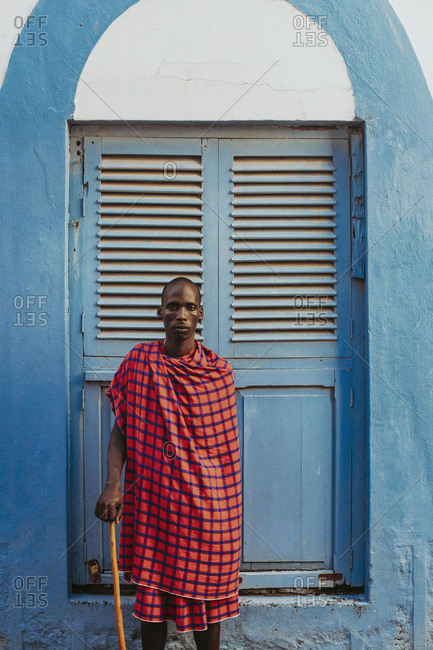 Maasai Man In Traditional Clothes Photograph by Cavan Images