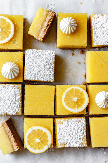 Gluten-free lemon bars with almond flour shortbread crust