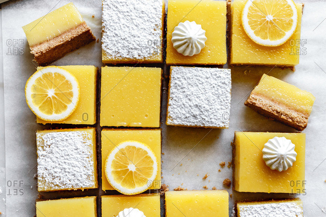 Gluten-free lemon bars with almond flour shortbread crust