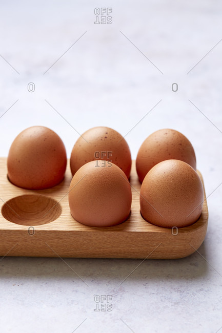 Brown Eggs on Egg Tray