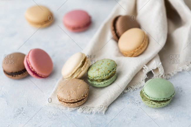 Colorful macaroon cookies - Offset Collection